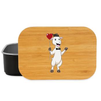 Goat Groom Balloon Wedding - Lunch Box - black - Front