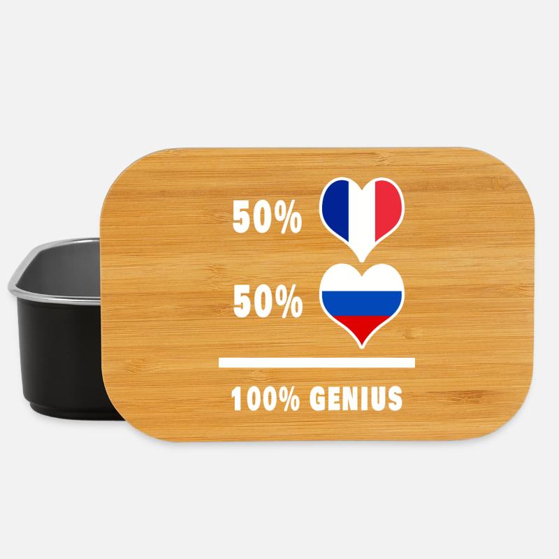 Frankreich und Russland Genial / Geschenk - Lunch Box - Schwarz