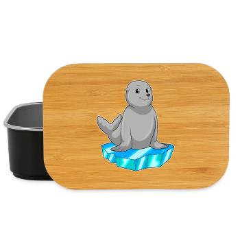 Seehund Eisscholle - Lunch Box - Schwarz - Vorne