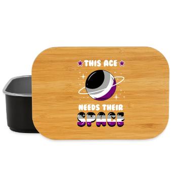 This Ace Needs Their Space Ace Pride - Lunch Box - Schwarz - Vorne
