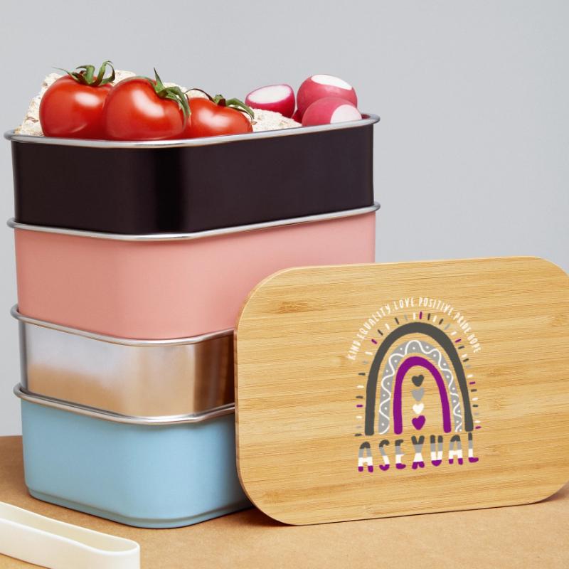Asexual Pride Ace Pride Boho Rainbow Lunch Box