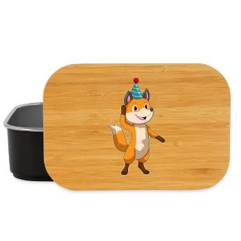 Chapeau d’anniversaire Fox - Boîte à goûter - noir - Devant