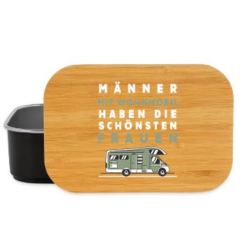 Wohnmobil Männer – Schönste Frauen - Lunch Box - Schwarz - Vorne