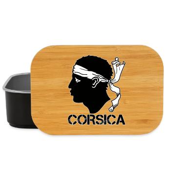Corsica Drapeau Tête de Maure - Boîte à goûter - noir - Devant