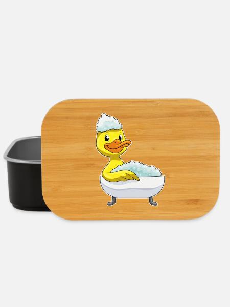 Duck Bathing Bathtub - Lunch Box - black