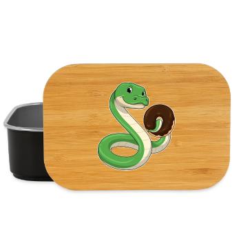 Donut Serpent - Boîte à goûter - noir - Devant
