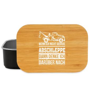 Abschleppdienst wenn ich nicht gerade abschleppe - Lunch Box - Schwarz - Vorne