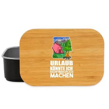 Urlaub Naturliebhaber Camping Zelt - Lunch Box - Schwarz - Vorne