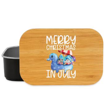 Elves Merry Christmas In July Tropical - Lunch Box - black - Front