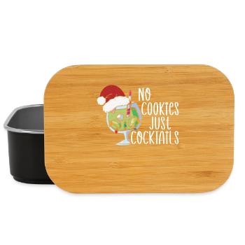 Christmas Cocktail No Cookies Tropical - Lunch Box - black - Front