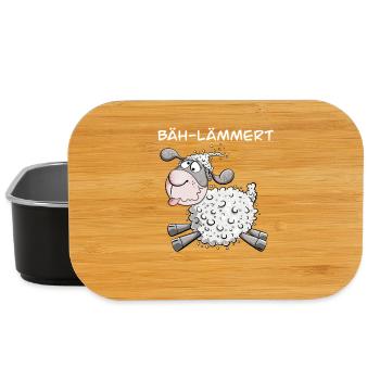 Belämmertes Schaf I Lustiges Schäfchen I Fun - Lunch Box - Schwarz - Vorne