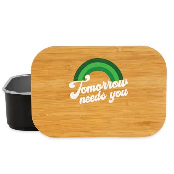 Regenbogen Mental Health Tomorrow Needs - Lunch Box - Schwarz - Vorne