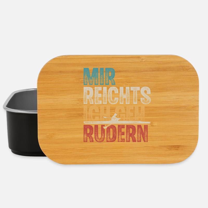 Rudern Ruderer Ruderboot - Lunch Box - Schwarz