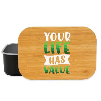 Mental Health Your Life Has Value - Lunch Box - black - Front