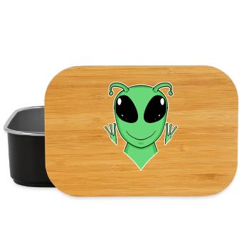 Alien Kopf - Lunch Box - Schwarz - Vorne