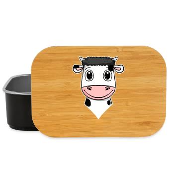 Vache - Boîte à goûter - noir - Devant