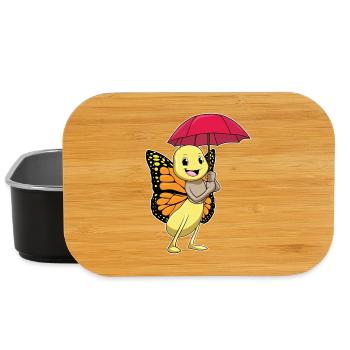 Schmetterling Regenschirm - Lunch Box - Schwarz - Vorne