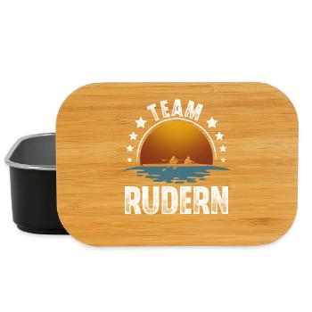 Rudern Ruderer Ruderboot Team - Lunch Box - Schwarz - Vorne