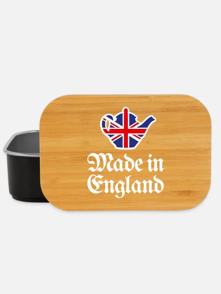 Union Jack Flag Teapot VK Made in England - Lunch Box - black