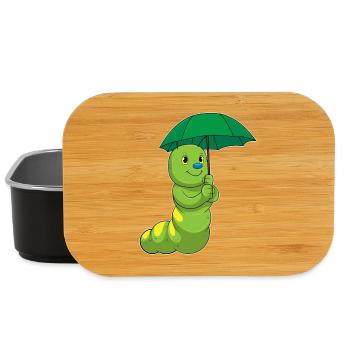 Raupe Regenschirm - Lunch Box - Schwarz - Vorne
