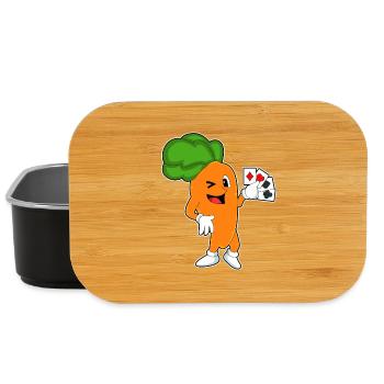 Cartes de poker carotte - Boîte à goûter - noir - Devant