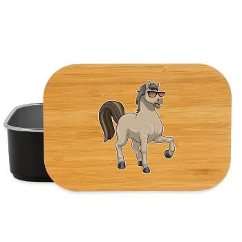 Pferd Sonnenbrille - Lunch Box - Schwarz - Vorne