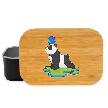 Panda Yoga Gymnastique - Boîte à goûter - noir - Devant