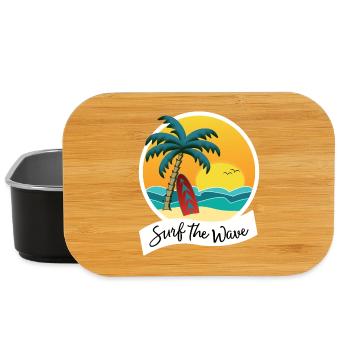 Surf the Wave - Lunch Box - Schwarz - Vorne