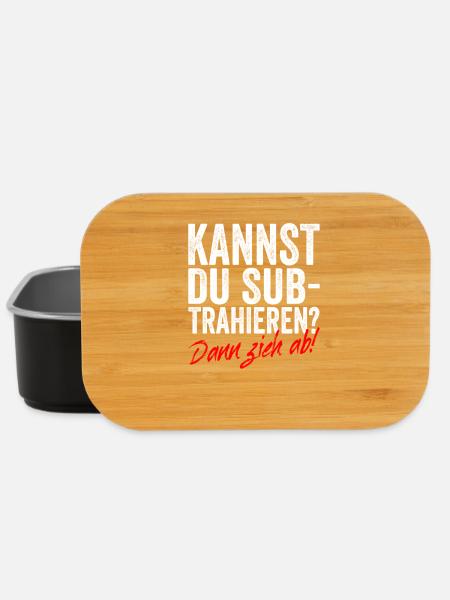 Kannst Du Subtrahieren Dann Zieh Ab Mathelehrer - Lunch Box - Schwarz