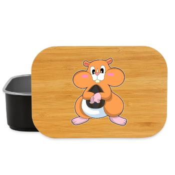 Hamster aux noix - Boîte à goûter - noir - Devant