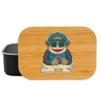 Cartes de poker Monkey Poker - Boîte à goûter - noir - Devant