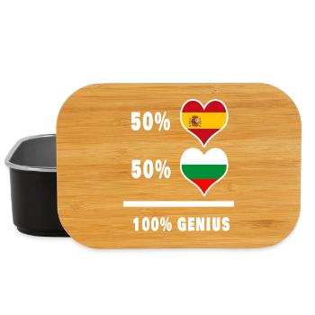 Bulgarien und Spanien genial / Geschenk - Lunch Box - Schwarz - Vorne