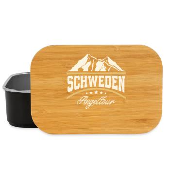 Schweden Angeltour Angeln Angler Fischen - Lunch Box - Schwarz - Vorne