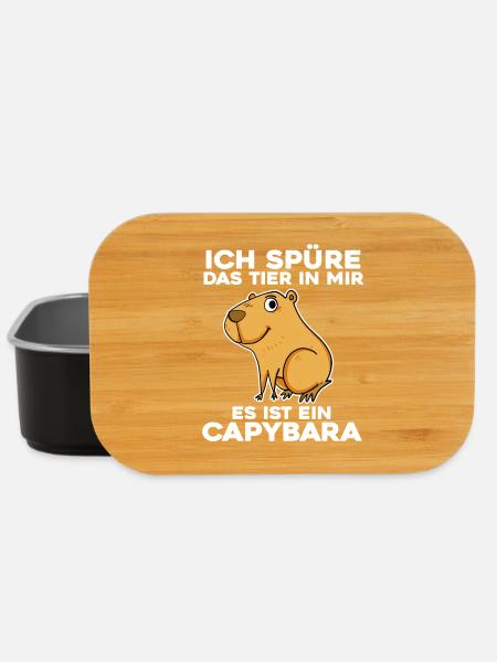 Capybara Wasserschwein - Lunch Box - Schwarz