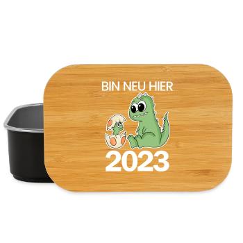 Baby Geburt 2023 Schwanger Geschenk - Lunch Box - Schwarz - Vorne