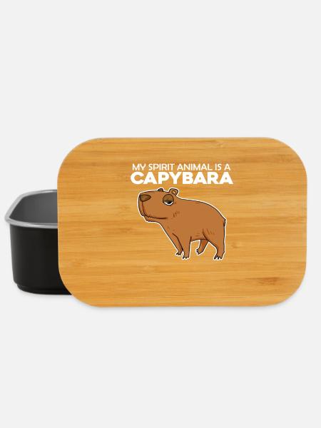 Capybara Wasserschwein - Lunch Box - Schwarz