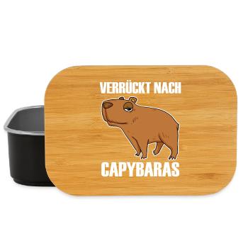 Capybara Wasserschwein - Lunch Box - Schwarz - Vorne