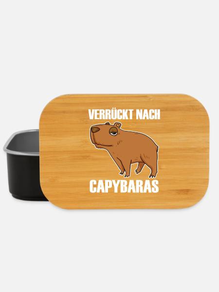 Capybara Wasserschwein - Lunch Box - Schwarz