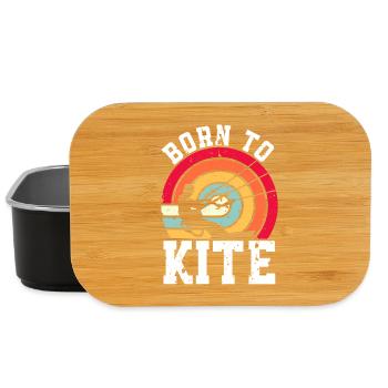 Kitesurfen Kitesurf Kitesurfer Kiteboard - Lunch Box - Schwarz - Vorne