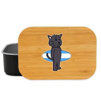 Planche de surf Cat Bombay Surfing Gift - Boîte à goûter - noir - Devant