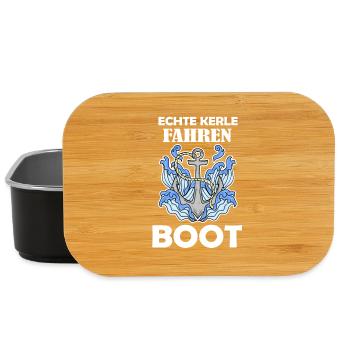 Motorboot Kapitän Bootsführerschein - Lunch Box - Schwarz - Vorne