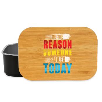 Motivierendes Spruchdesign in bunten Farben - Lunch Box - Schwarz - Vorne