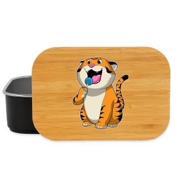 Sucette tigre - Boîte à goûter - noir - Devant