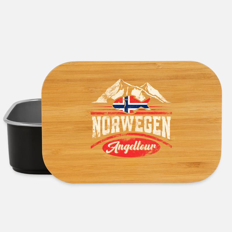 Norwegen Angeltour - Lunch Box - Schwarz