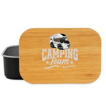 Équipe de camping Camper Campen - Boîte à goûter - noir - Devant