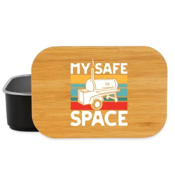Mein Sicherer Grillplatz - Lunch Box - Schwarz - Vorne