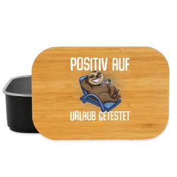 Positiv Auf Urlaub Getestet - Lunch Box - Schwarz - Vorne