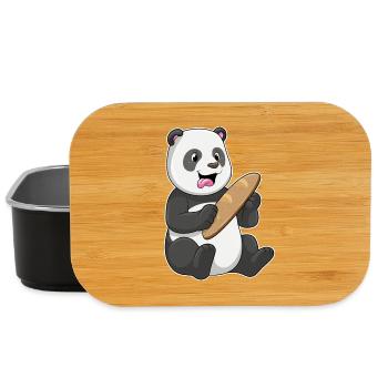 Panda Brot  - Lunch Box - Schwarz - Vorne