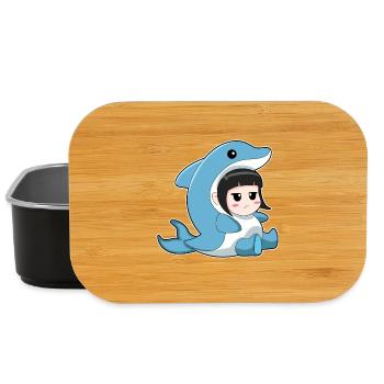 Delfin Mädchen Kostüm - Lunch Box - Schwarz - Vorne