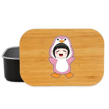 Pinguin Mädchen Kostüm - Lunch Box - Schwarz - Vorne